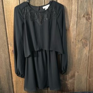 BCBG black long sleeve dress